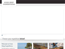 Tablet Screenshot of kneedeepexpeditions.com